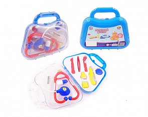 Набор доктора Маленький доктор, 13 деталей, в чемодане (ABtoys, PT-01041)